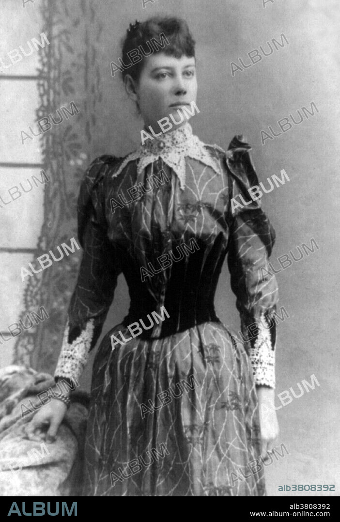 Nellie Bly (May 5, 1864 - January 27, 1922) was the pen name of American journalist Elizabeth Cochrane Seaman. She was also a writer, industrialist, inventor, and charity worker who was widely known for her record-breaking trip around the world in 72 days, in emulation of Jules Verne's fictional character Phileas Fogg, and an exposÃ© in which she faked insanity to investigate reports of brutality and neglect at the Women's Lunatic Asylum on Blackwell's Island. She was a pioneer in her field, and launched a new kind of investigative journalism. In 1895 she married millionaire manufacturer Robert Seaman. She retired from journalism and became the president of the Iron Clad Manufacturing Company. In 1904, her husband died. For a time she was one of the leading women industrialists in the United States, but embezzlement by employees resulted in the Iron Clad Manufacturing Co. going bankrupt. Back in reporting, she wrote stories on Europe's Eastern Front during WWI and covered the Woman Suffrage Parade of 1913.  She died of pneumonia in 1922 at the age of 57. Photographed by  H.J. Myers, circa 1890.