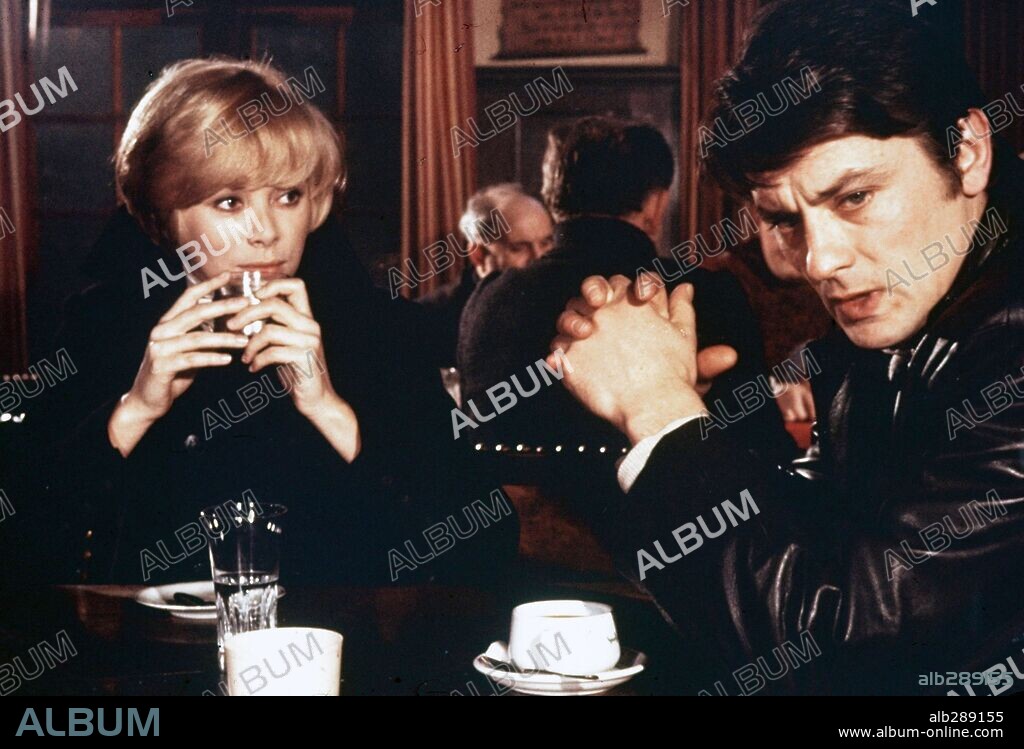ALAIN DELON und MIREILLE DARC in JEFF, 1969, unter der Regie von JEAN HERMAN.