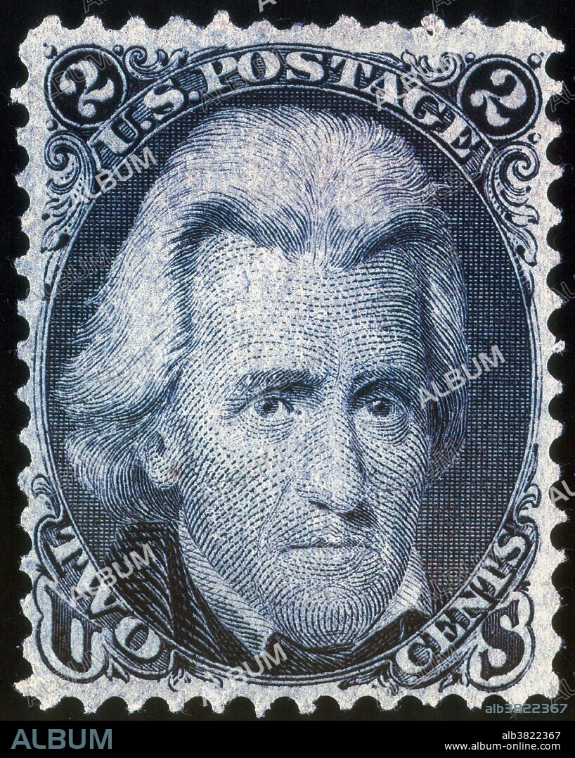 Black Jack or Blackjack was the 2Â¢ denomination United States postage stamp issued from July 1, 1863 to 1869, is generally referred to as the "Black Jack" due to the large portraiture of the United States President, Andrew Jackson on its face printed in pitch black. The stamp was issued to fulfill a need for a reduced rate, 2Â¢ denomination for newspaper, magazine, and local deliveries; and was often used to "make up" higher rates, or split in half to make up lower ones (1Â¢ stamp) due to shortages at the local post office. During the Civil War, the "Black Jack" was supposed to have been favored by both North and South, but as soon as the South got news of the North making a stamp depicting one of their own heroes, they printed a 2Â¢ stamp depicting the same portrait of Jackson on their own "Red Jack" postage stamp in reaction.