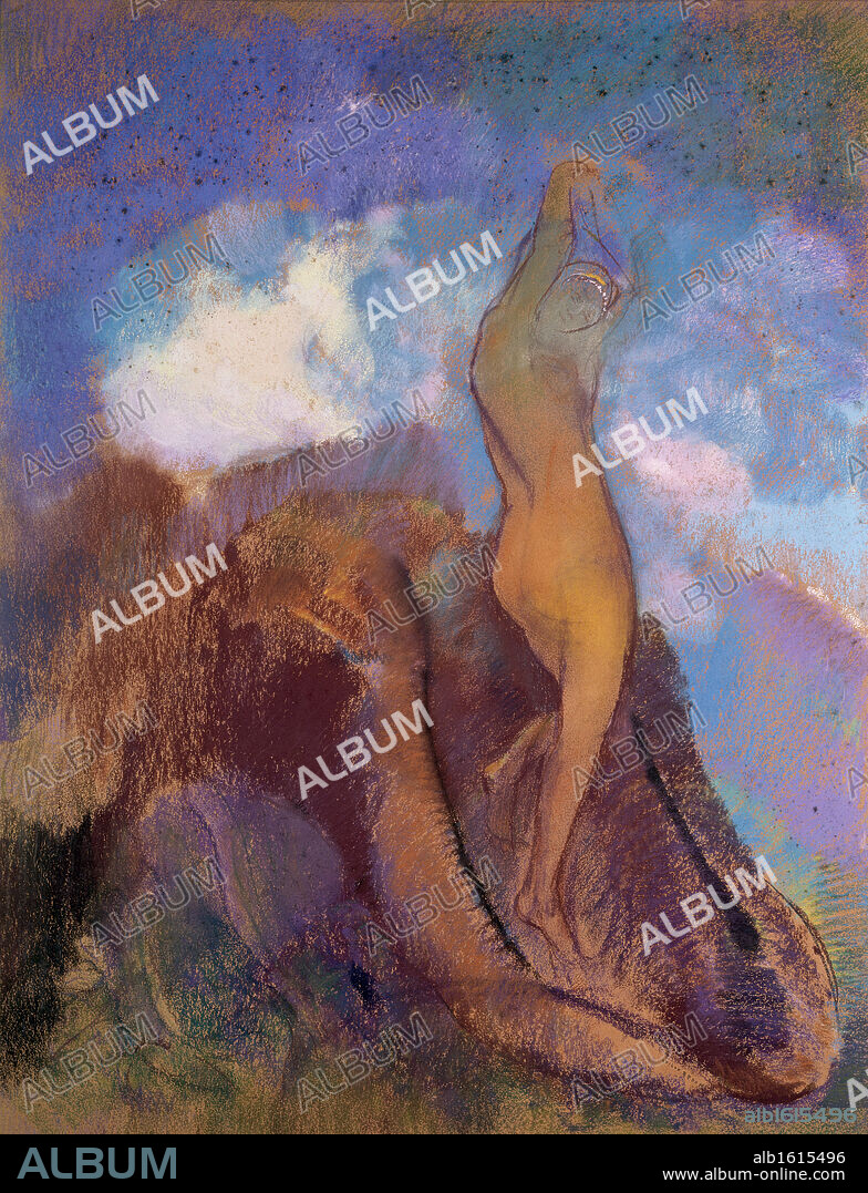 The Birth of Venus   (La Naissance de Venue)   1875  Odilon Redon (1840-1916/French)   Pastel  Muse du Petit Palais, Paris, France.