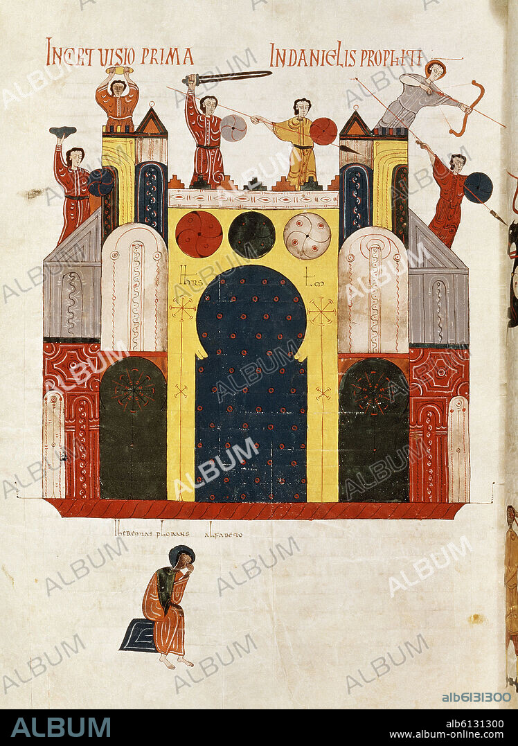 BEATO DE LIEBANA. BEATO DE FERNANDO I-COMENTARIOS AL APOCALIPSIS-S XI-JEREMIAS LLORA LA CAIDA DE JERUSALEN-.