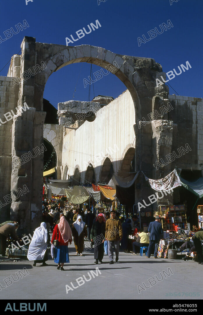 The Temple of Jupiter in Damascus was built by the Romans, beginning during the rule of Augustus (23 September 63 BC – 19 August AD 14) and completed during the rule of Constantius II (7 August 317 – 3 November 361).