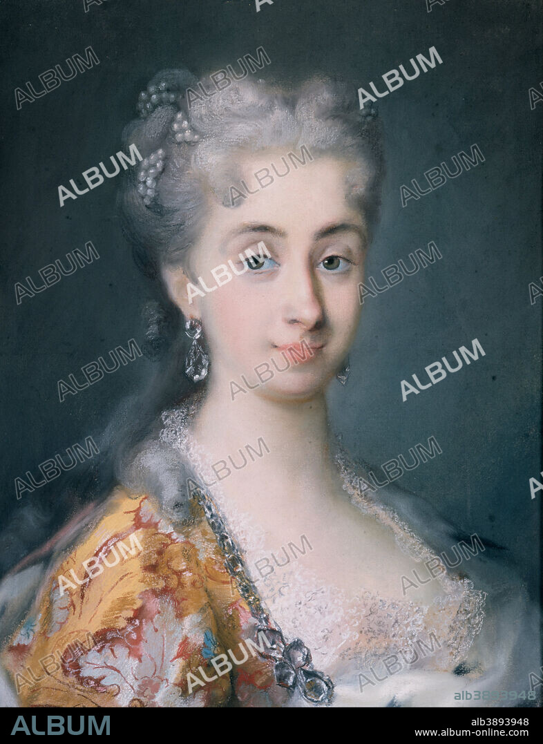 ROSALBA CARRIERA. Pisana Mocenigo, née Corner (or Cornaro). Date/Period: 1673 - 1757. Painting. Height: 520 mm (20.47 in); Width: 410 mm (16.14 in).