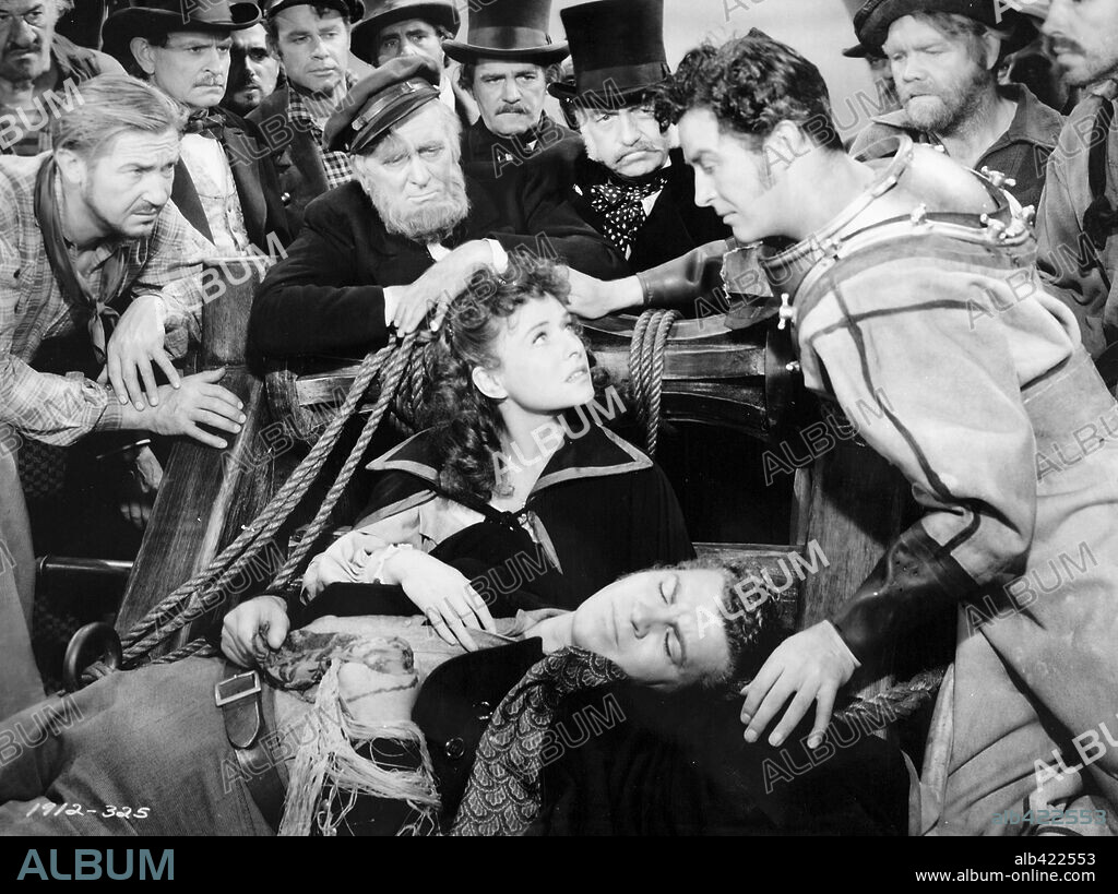 LYNNE OVERMAN, PAULETTE GODDARD, RAY MILLAND and ROBERT PRESTON in REAP THE WILD WIND, 1942, directed by CECIL B DEMILLE. Copyright PARAMOUNT PICTURES.