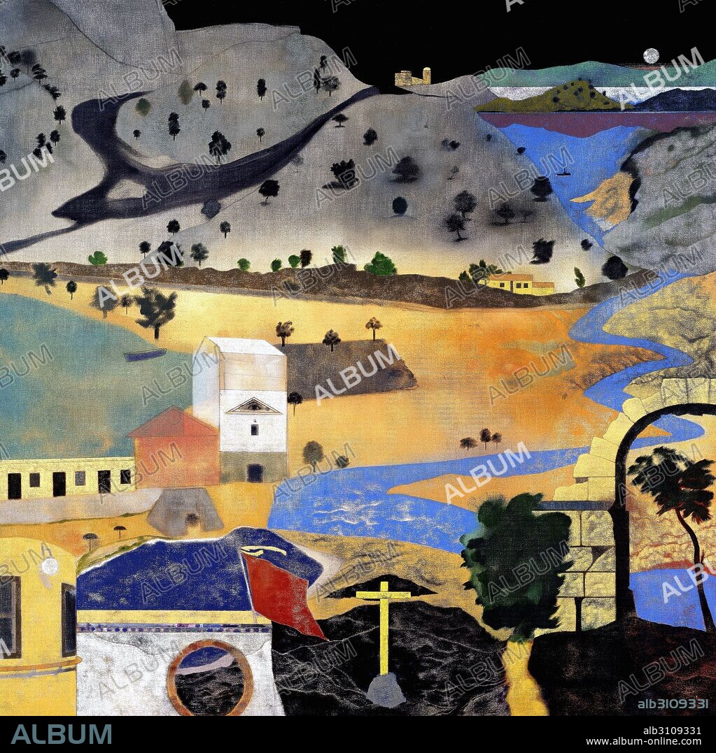 RONALD BROOKS KITAJ. Tierra de lagos/1976.