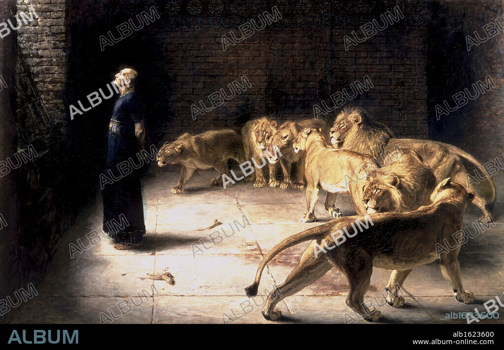 Daniel's Answer to the King  Briton Riviere (1840-1920 British).