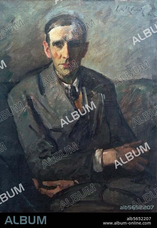 Schneider, Reinhold; dt. Schriftsteller. Baden-Baden 13.5.1903 - Freiburg i. Br. 6.4.1958; - "Reinhold Schneider". Gemälde, 1940, von Leo von König. (1871-1944). Öl auf Leinwand, 102,5 × 77,5 cm. Ettlingen, City Museum.