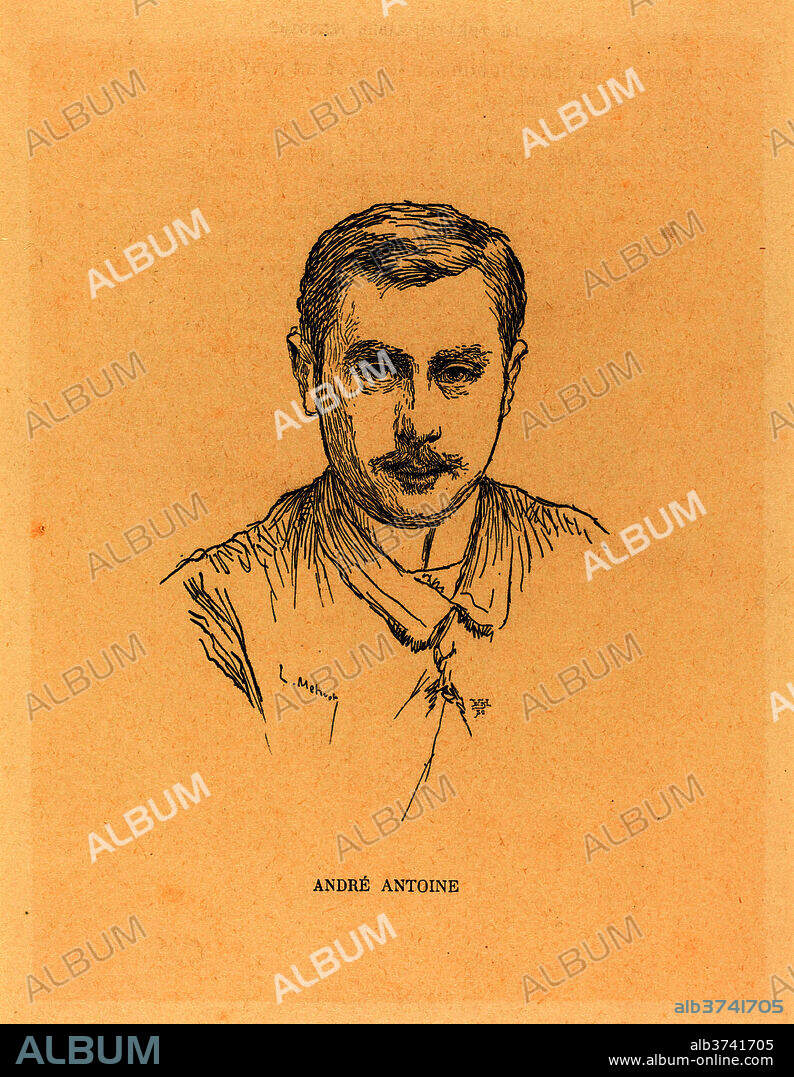 AFTER LUCIEN MéTIVET. André Antoine. Dated: 1890s. Dimensions: sheet: 24.6 x 15.3 cm (9 11/16 x 6 in.). Medium: photomechanical process on wove paper.