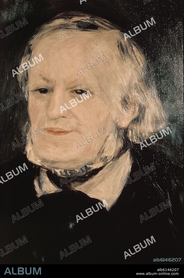 AUGUSTE RENOIR. Portrait of Richard Wagner (1813-83) - 1893 - oil on canvas.