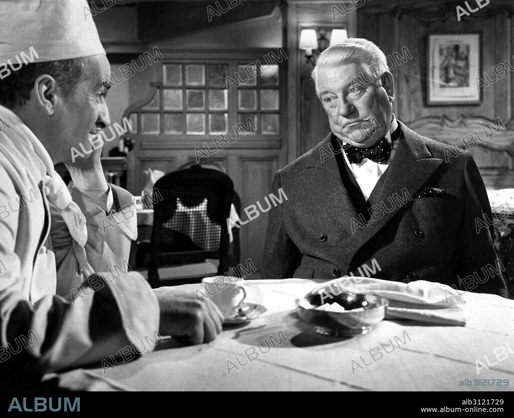 JEAN GABIN et LOUIS DE FUNES dans LE GENTLEMAN D'EPSOM, 1962, réalisé par GILLES GRANGIER. Copyright CIPRA.