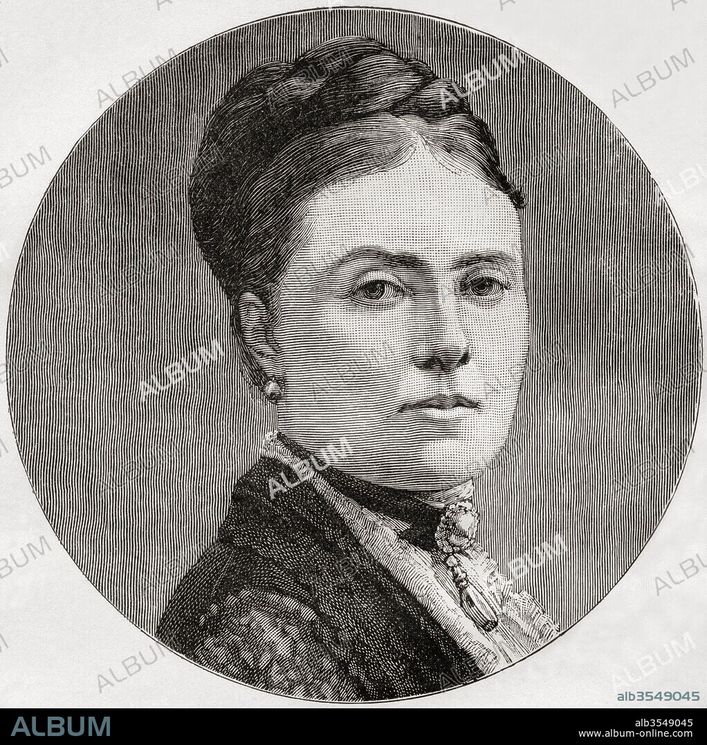 Victoria, Princess Royal, 1840 – 1901. German Empress and Queen of Prussia by marriage to German Emperor Frederick III. Eldest child of Queen Victoria. From The Review of Reviews, published 1891.
