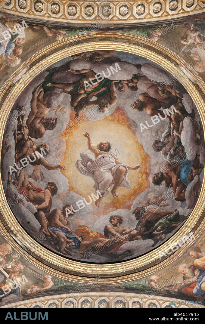 Parma, Church of San Giovanni Evangelista, the dome: "Ascension of Christ", by Giovanni Allegri, known as Correggio (1520-22).