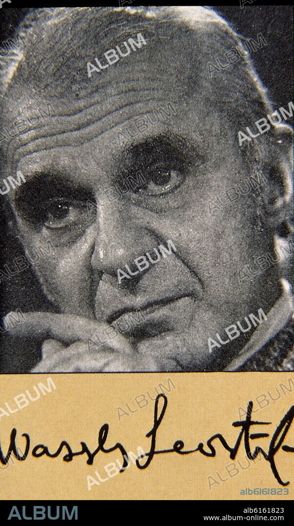 WASSILY LEONTIEF (1906-99) ECONOMISTA RUSO AFINCADO EN USA - PREMIO NOBEL DE ECONOMIA EN 1973.