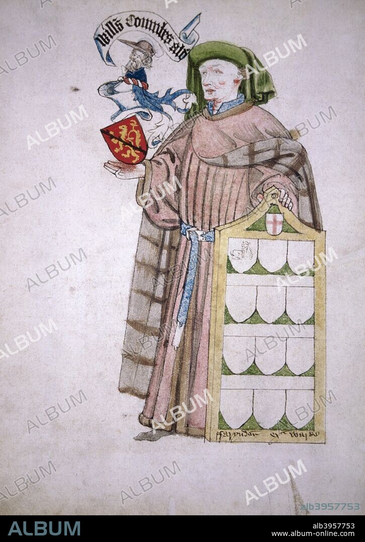 William Combes, Sheriff of London 1441-1442, in aldermanic robes. He was also a member of the Stockfishmonger's Company.