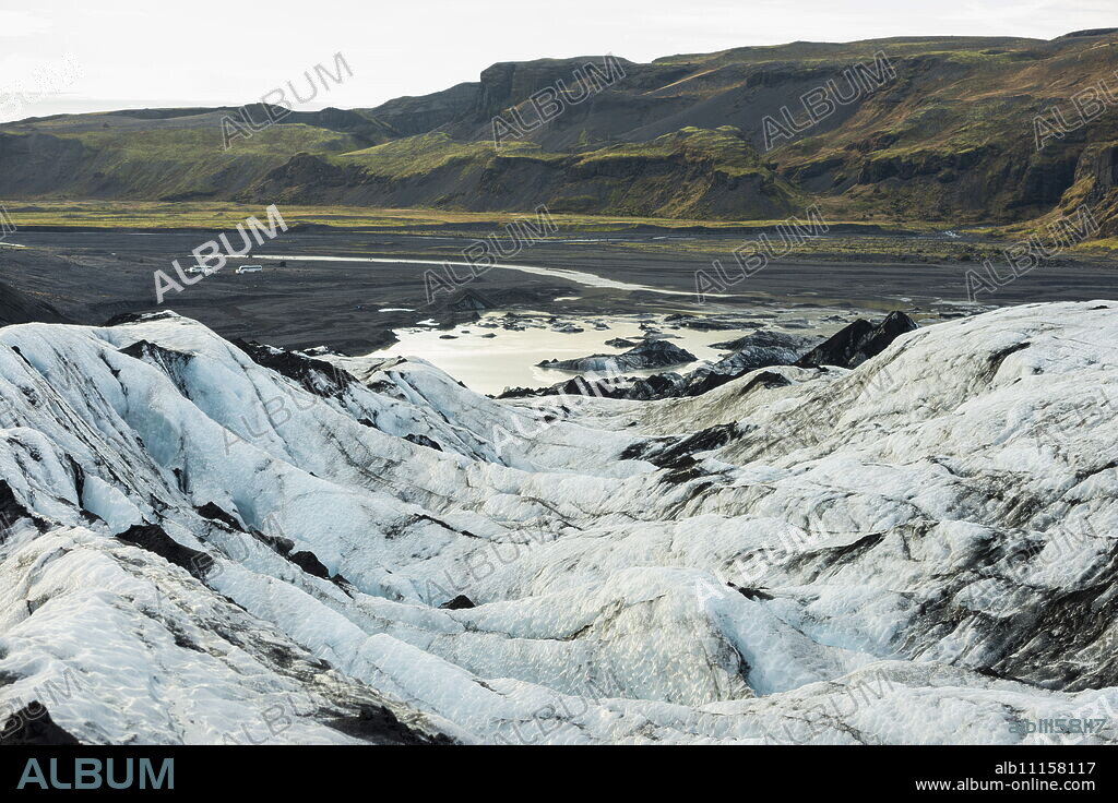 Myrdalsjokull glacier, Iceland, Polar Regions.
