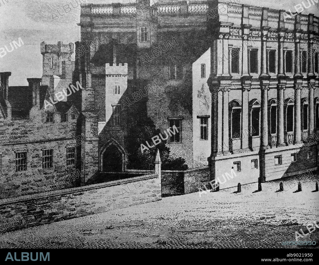 The Palace of Whitehall (or Palace of Whitehall) at Westminster, Middlesex, was the main residence of the English monarchs from 1530 until 1698, when most of its structures, except notably Inigo Jones's Banqueting House of 1622, were destroyed by fire. Henry VIII moved the royal residence to White Hall after the old royal apartments at the nearby Palace of Westminster were themselves destroyed by fire. Although the Whitehall palace does not survive, the area where it was located is still called Whitehall and has remained a centre of government.