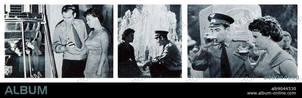 Shortly before the famous flight, German and Tamara Titov walked around Moscow. You could see them at the Exhibition of Achievements of the National Economy, on the boulevard, at the water booth . And no one knew then that Cosmonaut-2 was walking alongside us. Photo by I. Snegirev.