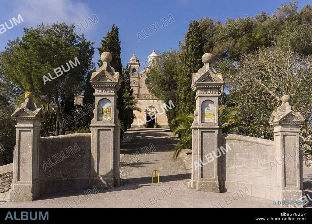 Ermita de Bonany,siglo XVII, Petra, Mallorca, balearic islands, spain, europe.