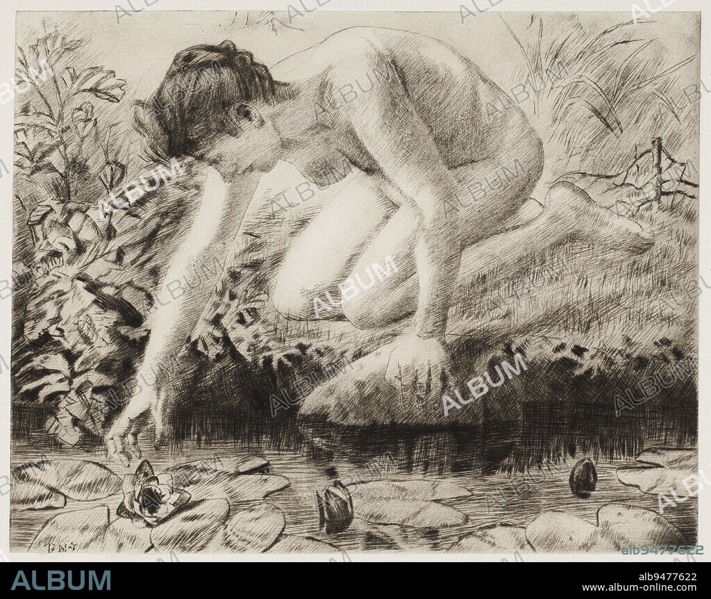 Torsten Wasastjerna, 17.12.1863, Helsinki, 1.7.1924, Helsinki, Picking rags, 1905 - 1910, 19.5 × 25 cm.