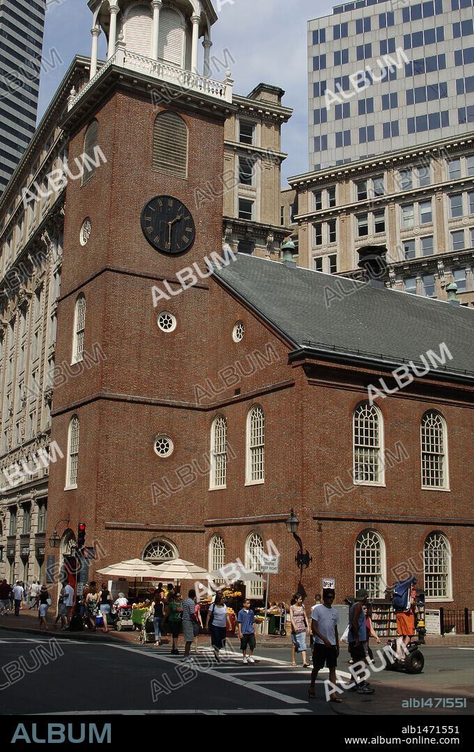 United States. Boston. Old South Meeting House. 18th century. Massachusetts.