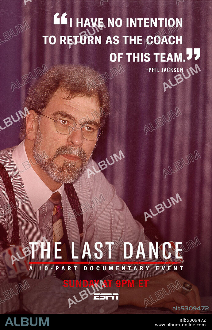 PHIL JACKSON en EL ÚLTIMO BAILE, 2020 (THE LAST DANCE). Copyright ESPN Films / NBA Entertainment.