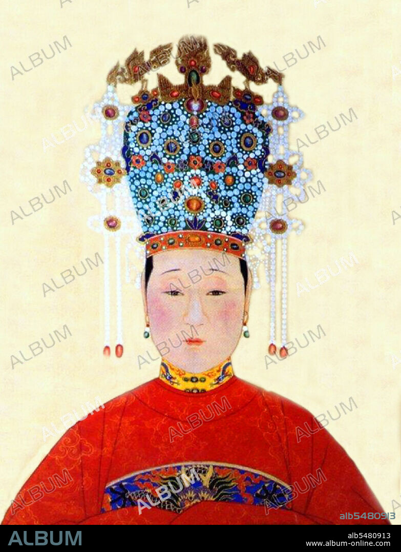 Empress Xiaojing (1565-1612), was the mother of the Taichang Emperor. Initially a maid of the Dowager Empress who caught the eye of Emperor Wanli, however, Wanli only favoured Lady Zheng, and all but ignored Xiaojing, hence Taichang was not created crown prince until 1601. Her grandson, the Tianqi Emperor, promoted her to Empress Dowager. Thus she was re-buried from an Imperial Concubine's tomb to the Wanli Emperor's tomb. The Wanli Emperor therefore was the only Ming Dynasty Emperor buried with two wives.