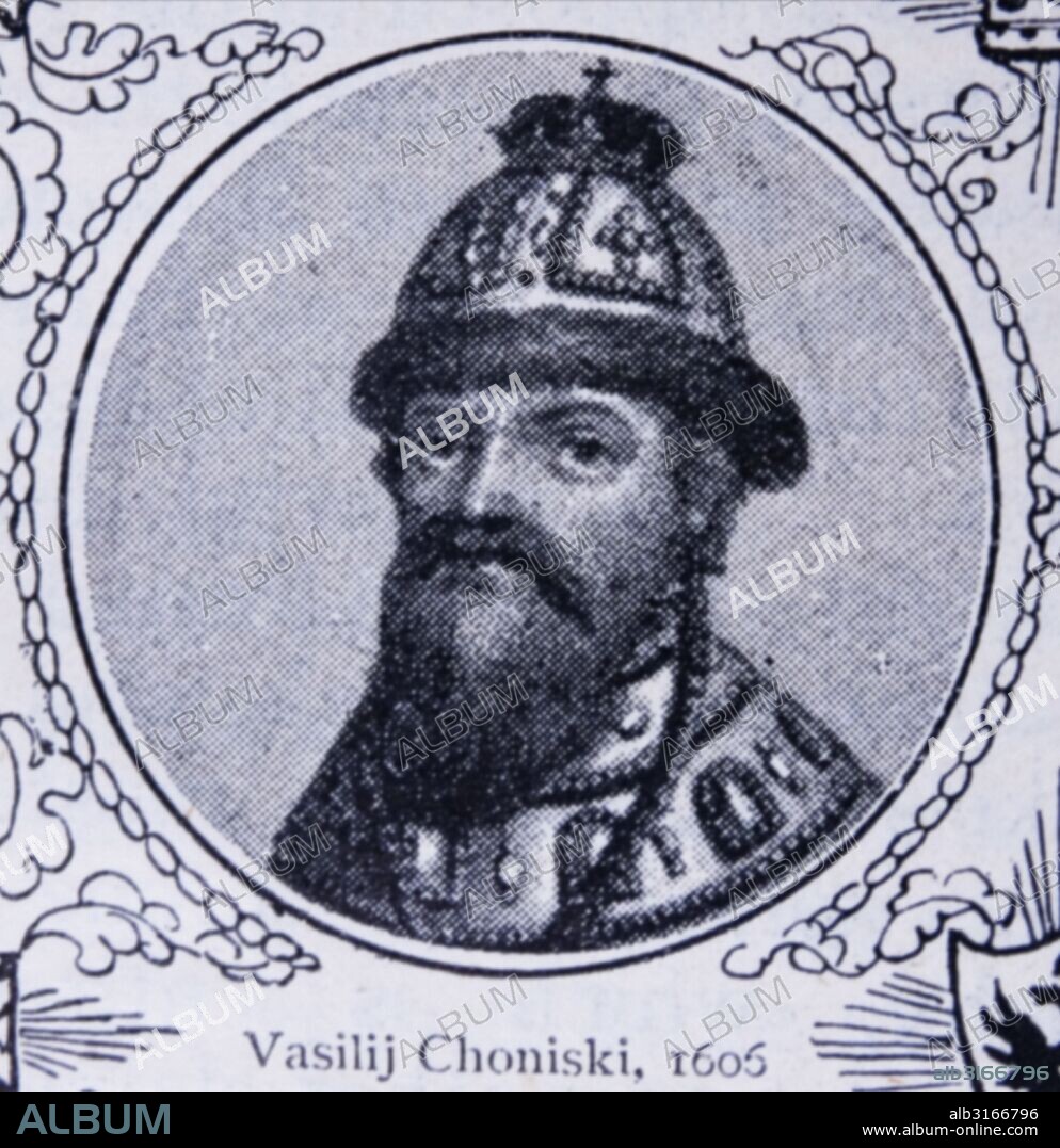 Vasili IV of Russia (1552 – 1612) Tsar of Russia between 1606 and 1610 after the murder of False Dmitriy I.