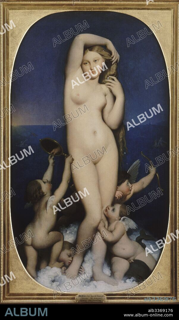 JEAN AUGUSTE DOMINIQUE INGRES. Venus Anadyomene.