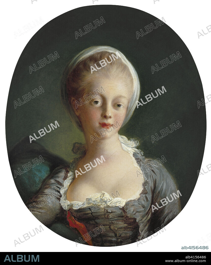 JEAN-HONORÉ FRAGONARD. Jean-Honoré Fragonard (Grasse, 1732-Paris, 1806). Portrait of a Young Lady (ca. 1770 - 1772). Oil on canvas. 63 x 53 cm.