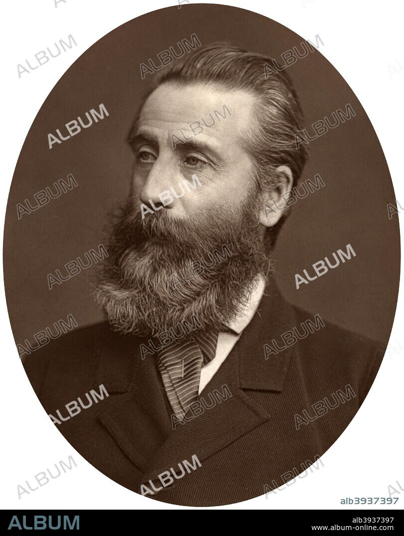 Henry Tamworth Wells, portrait-painter, 1878. After the death of Ross and the retirement of Thorburn, Wells became the most important miniature painter of his time. One of his most popular works was a painting of Queen Victoria, as princess, exhibited in 1880 as 'Victoria Regina'. From Men of Mark: a gallery of contemporary portraits of men distinguished in the Senate, the Church, in science, literature and art, the army, navy, law, medicine, etc. Photographed from life by Lock and Whitfield, with brief biographical notices by Thompson Cooper. (Conducted by G. C. Whitfield.) (London, 1876-1883).