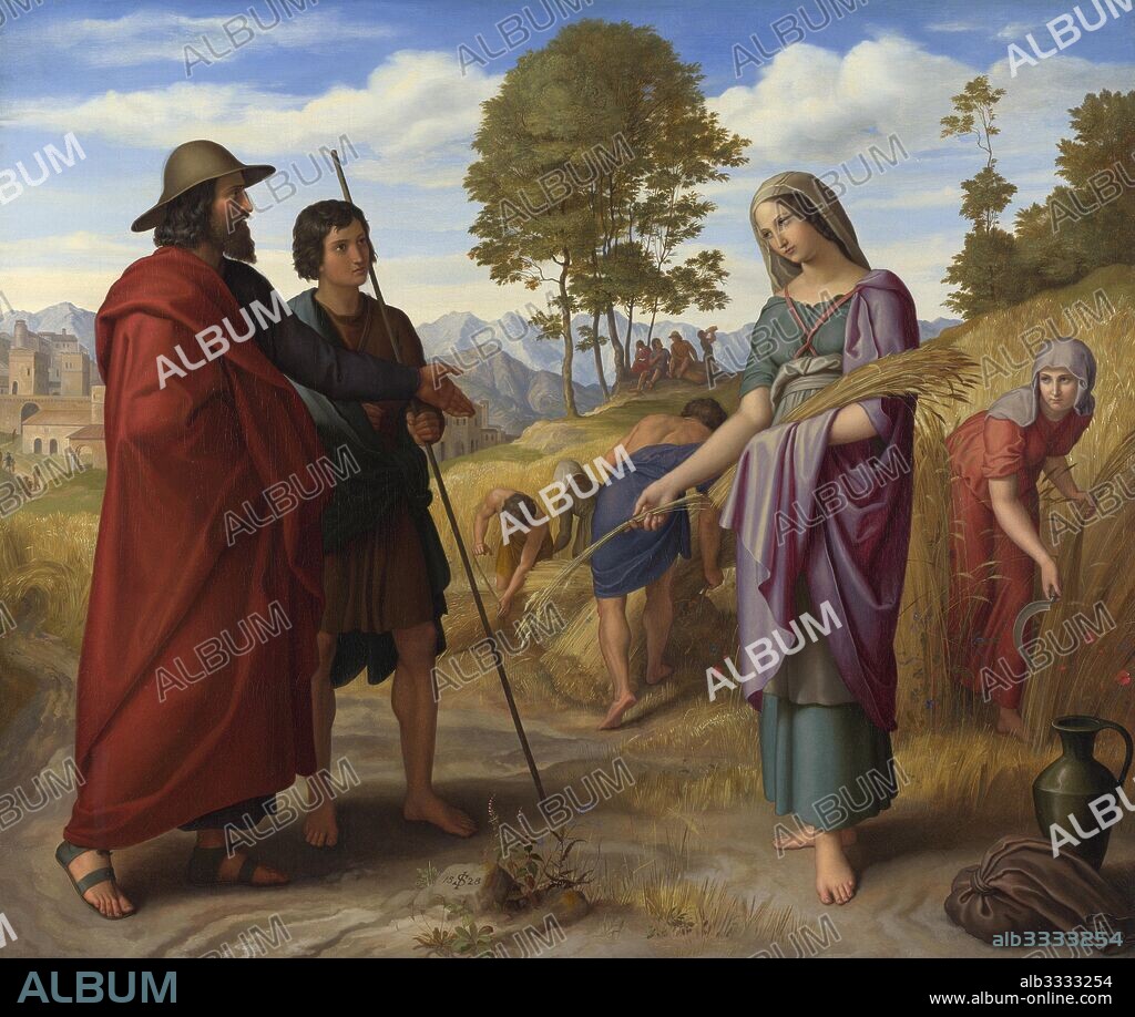 JULIUS SCHNORR VON CAROLSFELD. Ruth in Boaz's Field.