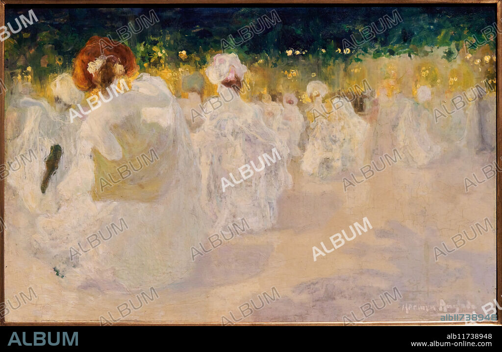 Le bal blanc, c. 1900, Hermen Anglada Camarasa (1871-1959), MNAC, Museu Nacional D'Art de Catalunya, Barcelona, Spain.