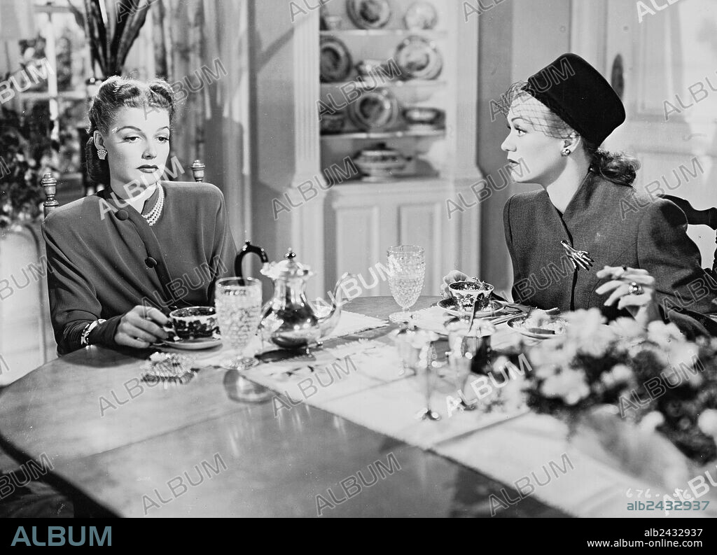 ANN SHERIDAN and EVE ARDEN in THE UNFAITHFUL, 1947, directed by VINCENT SHERMAN. Copyright WARNER BROTHERS.