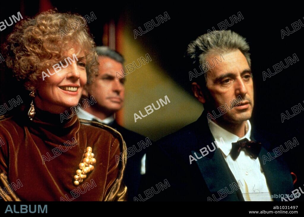 AL PACINO y DIANE KEATON en EL PADRINO III, 1990 (THE GODFATHER PART III), dirigida por FRANCIS FORD COPPOLA. Copyright PARAMOUNT PICTURES.