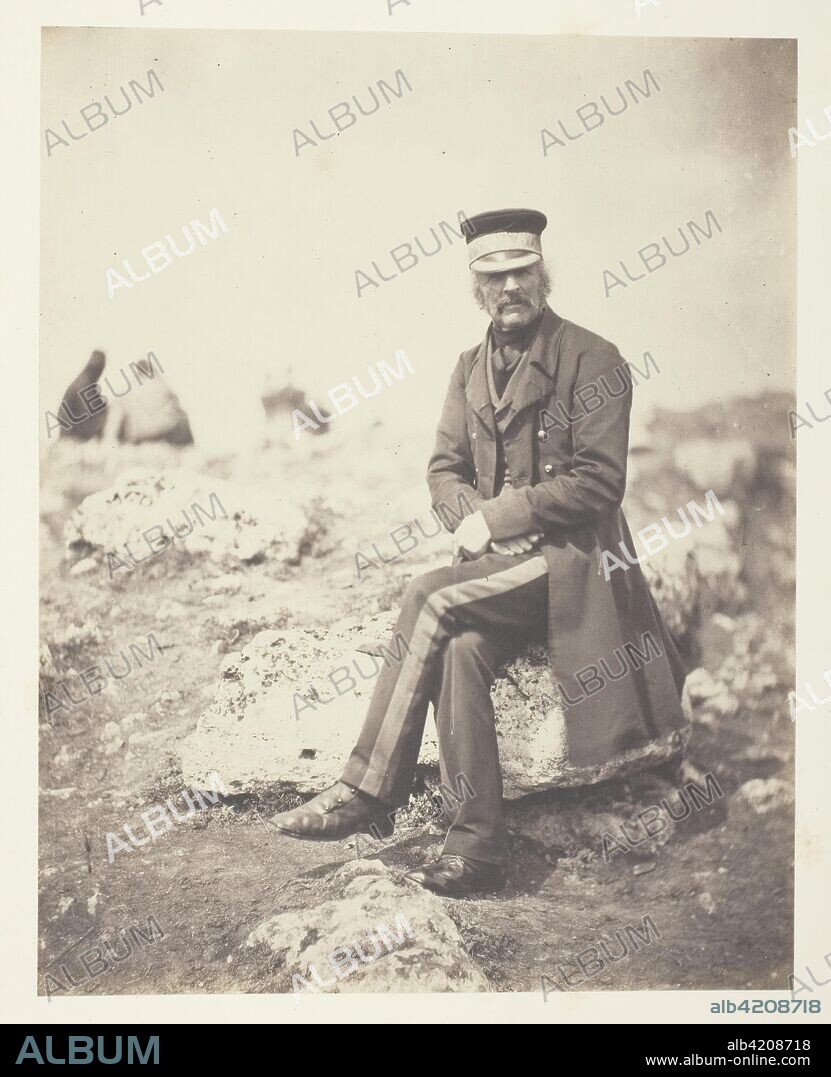 Lieutenant General Sir J.L. Pennefather, K.C.B. Roger Fenton; English, 1819-1869. Date: 1855. Dimensions: 19.3 × 15.1 cm (image/paper); 58.9 × 42.5 cm (mount). Salted paper print, plate 45 from the album "Photographs Taken in the Crimea" (1856). Origin: England.