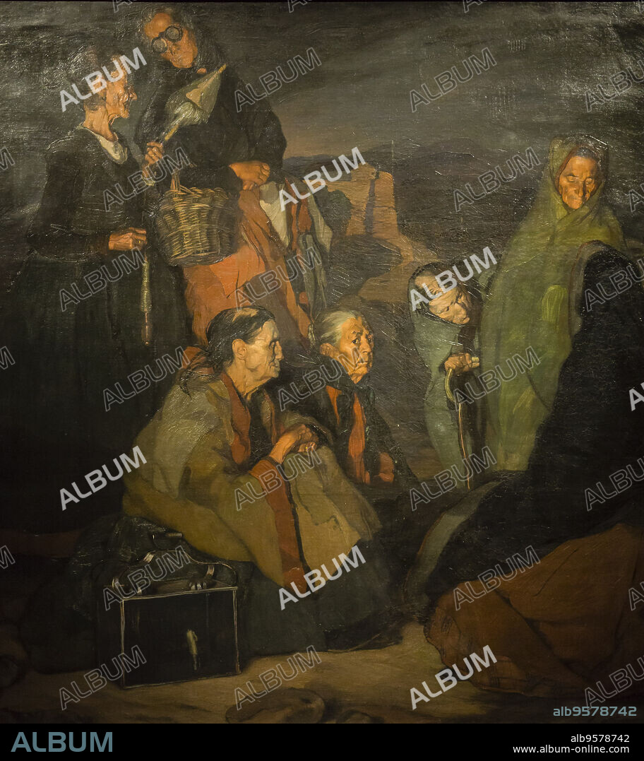 Ignacio Zuloaga y Zabaleta, las brujas de San Millán, 1907, óleo sobre tela, Museo Nacional de Bellas Artes (MNBA) ,Buenos Aires, republica Argentina, cono sur, South America.