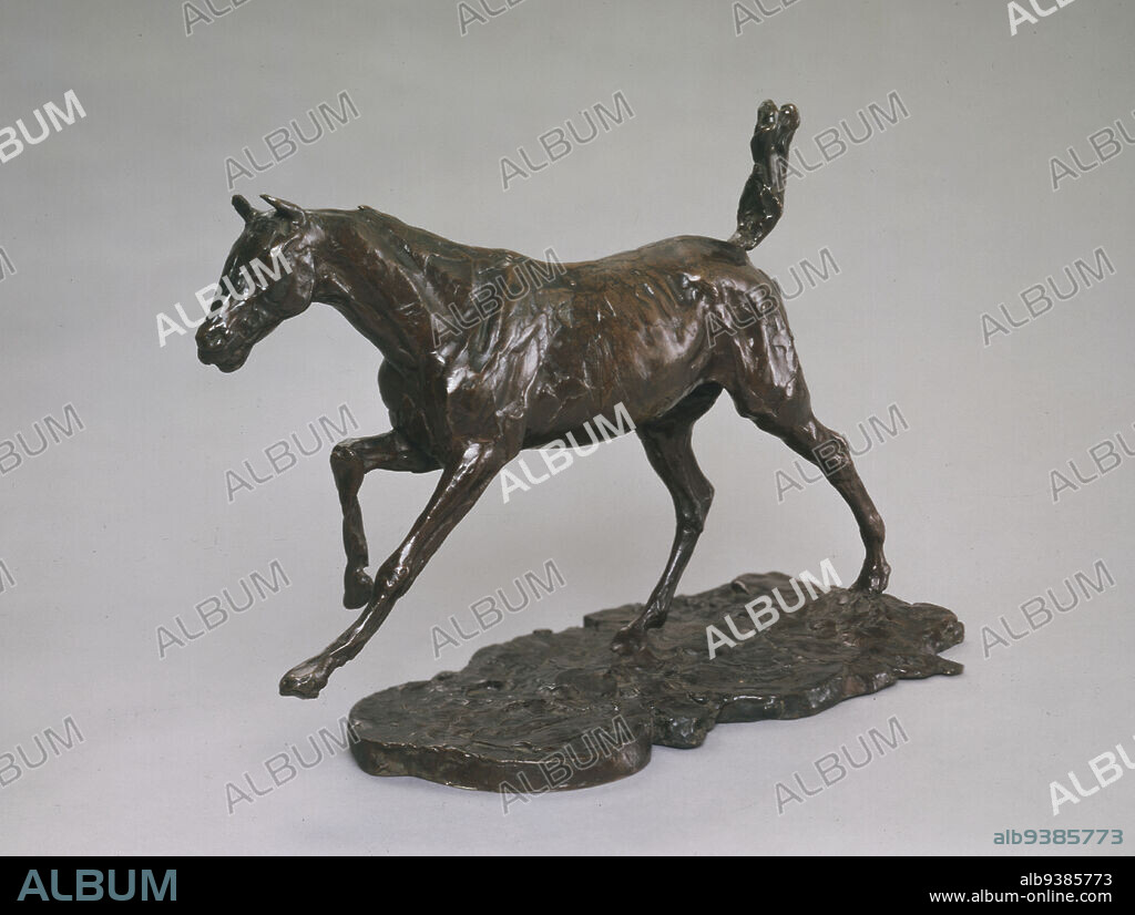 Galloping Horse, Edgar Degas, French, 18341917, c.188990, Bronze, Made in France, Europe, Sculpture, 12 1/4 x 18 1/4 x 8 in. (31.1 x 46.4 x 20.3 cm).