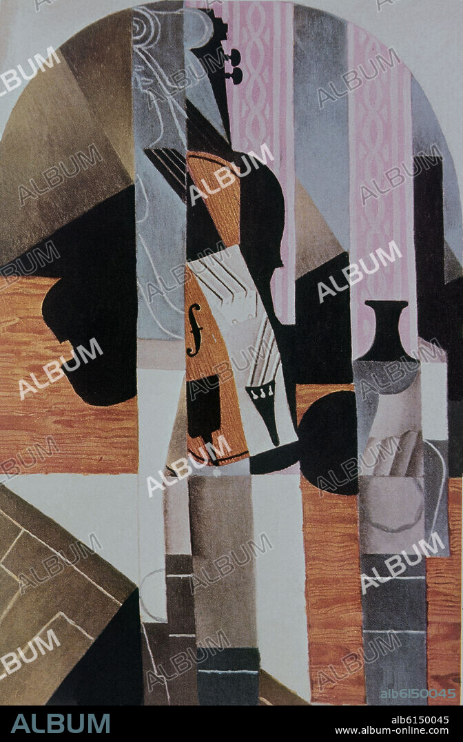 JUAN GRIS. NATURALEZA MUERTA - 1913 - PINTURA CUBISTA.