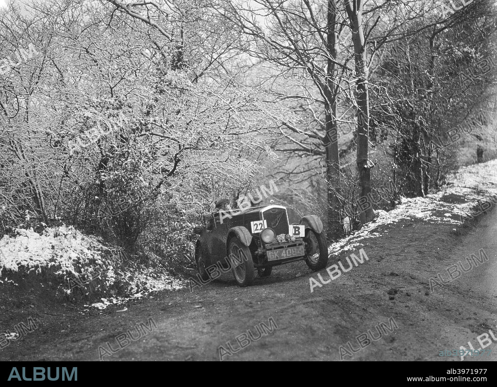 Wolseley Hornet McEvoy Special 1930 1271 cc. Vehicle Reg. No.  GK4084.  Event Entry No: 22. Place: Unidentified  Trial. Date:.