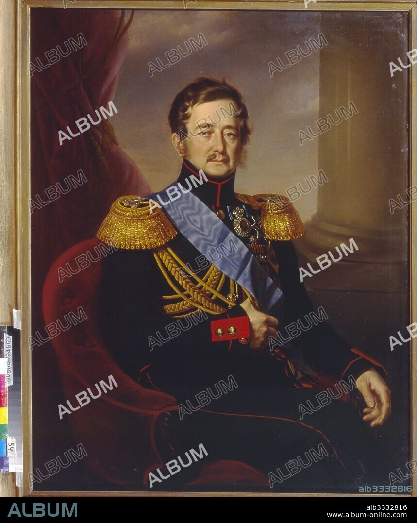 JAN KSAWERY KANIEWSKI. Portrait of Ivan Fyodorovich Paskevich, Count of Erivan, Viceroy of the Kingdom of Poland.