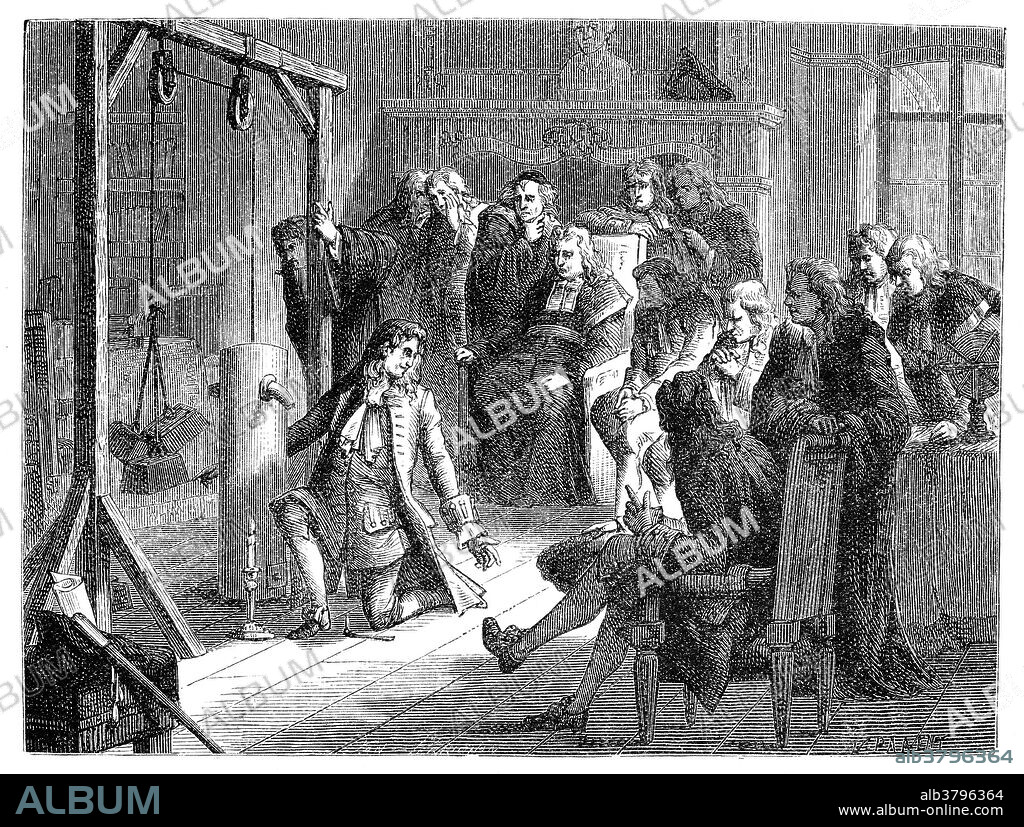 Denis Papin (August 22, 1647 - 1712) was a French physicist, mathematician and inventor. He worked with Robert Boyle from 1676-79, publishing an account of his work in Continuation of New Experiments (1680). During this period, Papin invented the steam digester, a type of pressure cooker with a safety valve. While in Marburg in 1690, having observed the mechanical power of atmospheric pressure on his digester, he built a model of a piston steam engine. In 1704, he constructed a ship powered by his steam engine, mechanically linked to paddles. This made him the first to construct a steam-powered boat (or vehicle of any kind). In 1705 he developed a second steam engine with the help of Gottfried Leibniz, based on an invention by Thomas Savery, but this used steam pressure rather than atmospheric pressure. He returned to London where several of his papers were put before the Royal Society between 1707-12 without acknowledging or paying him. The last surviving evidence of his whereabouts came in a letter he wrote dated January 23, 1712. At the time he was destitute, and it is believed he died that year and was buried in an unmarked pauper's pit.