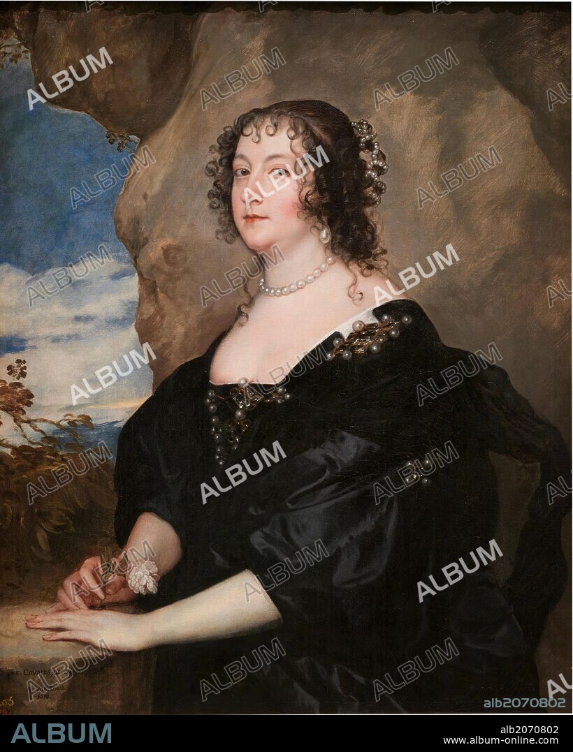 ANTON VAN DYCK. Antonio van Dyck / 'Beatrice, condesa de Oxford', 1638, Escuela Flamenca, Óleo sobre Lienzo, 107 cm x 86 cm, P01481.