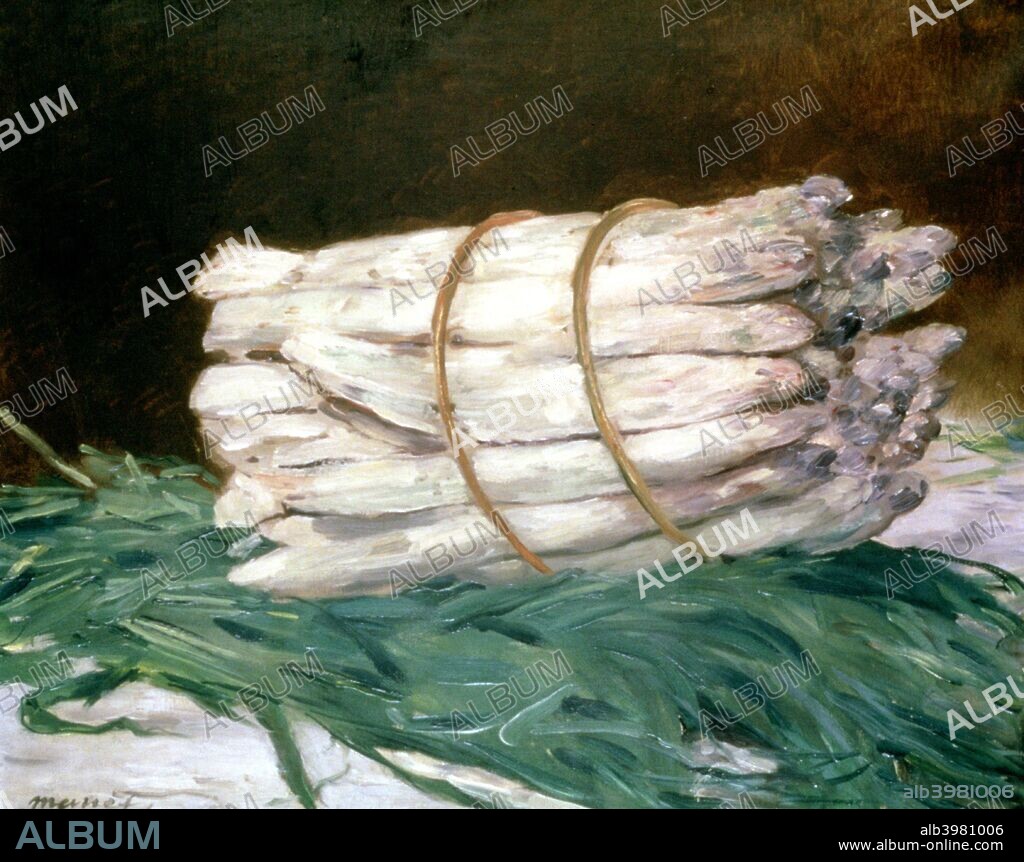 'Bundle of Asparagus', 1880. Located in the collection at Wallraf-Richartz Museum, Cologne, Germany.
