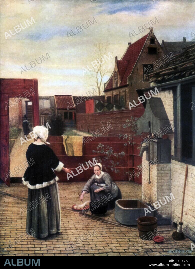 'A Woman and her Maid in a Courtyard', c1660-1661, (1933). From the collection of the National Gallery, London. Illustration from the Apollo, Volume XVIII, no 108, (December 1933).