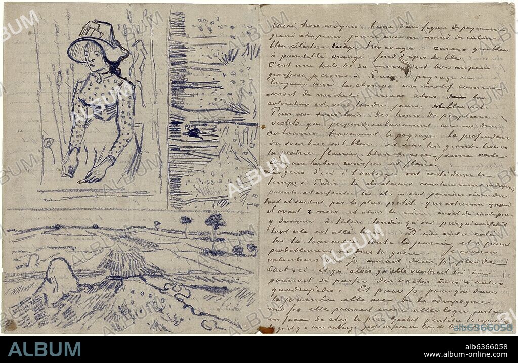 CARTA DE VINCENT VAN GOGH A THEO VAN GOGH Y JO-BONGER CON DIBUJOS EN LA PARTE IZQUIERDA - AUVERS-SUR-OISE, 2 DE JULIO DE 1890 - CARTA 900 (646): p2.