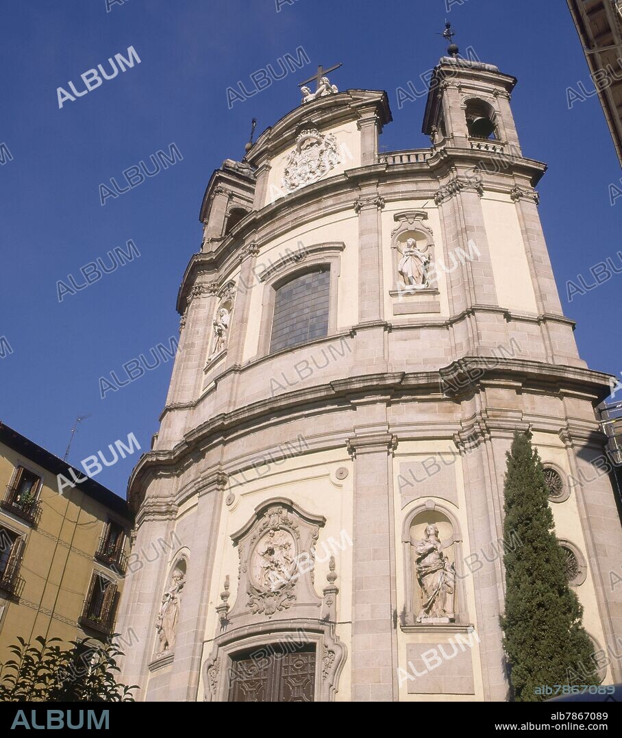 SANTIAGO BONAVIA. FACHADA DE LA BASILICA PONTIFICIA DE SAN MIGUEL - 1739 - ANTIGUA IGLESIA DE SAN JUSTO Y SAN PASTOR.