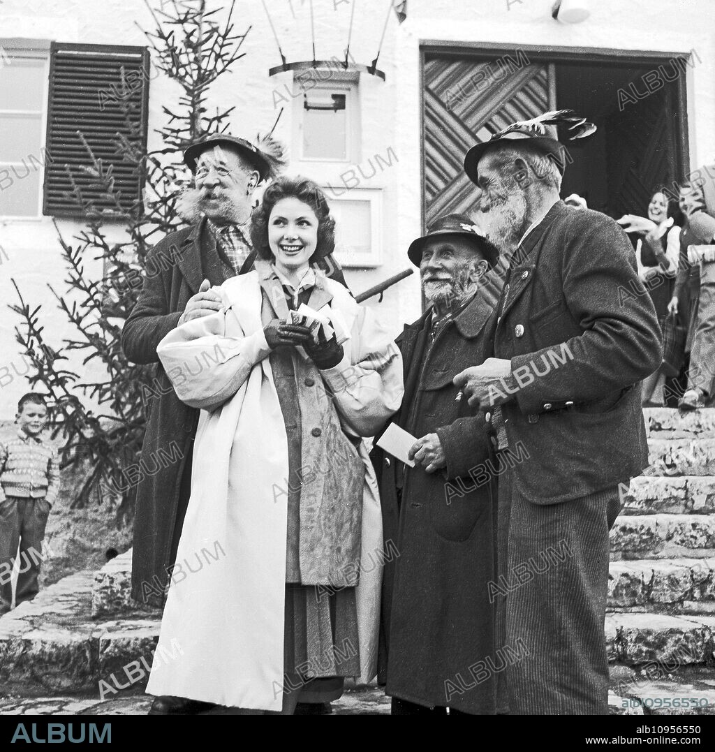Carmela Künzel, Miss Germany 1959, visiting Garmisch Partenkirchen, Germany 1959.