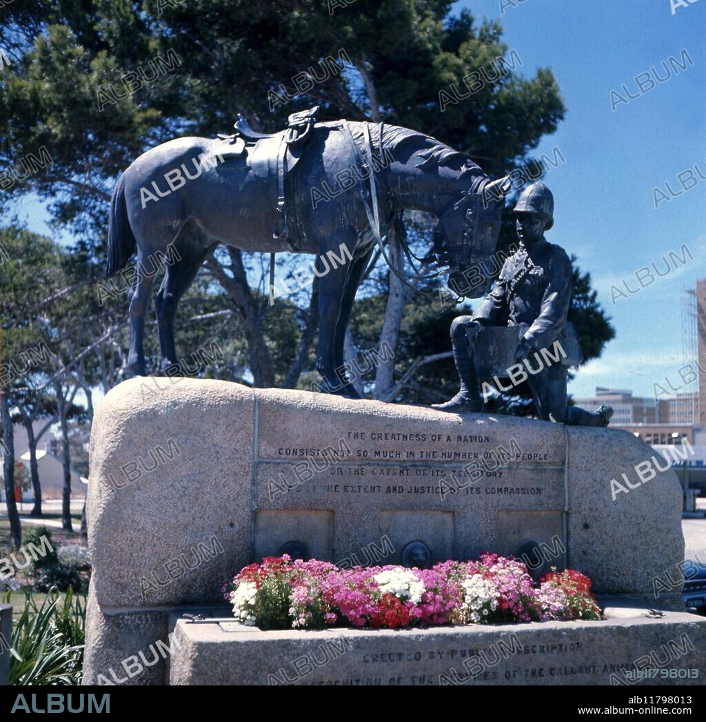 South Africa. Port Elizabeth. Memorial to horses killed in the Boer War.