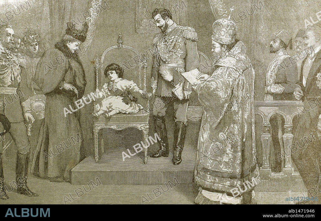 BORIS III (Sofía,1894-Sofía,1943). Rey de Bulgaria (1919-1943). Sucedió a su padre Fernando I. La dictadura agraria de Stambolijski le impidió gobernar. En 1934 suspendió la constitución e implantó su régimen autoritario que duró hasta su muerte. Fue asesinado por los nazis en 1943 cuando volvía de una entrevista con Hitler. Grabado.