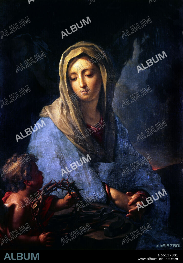 CARLO DOLCI. *LA DOLOROSA - SIGLO XVII - BARROCO ITALIANO.